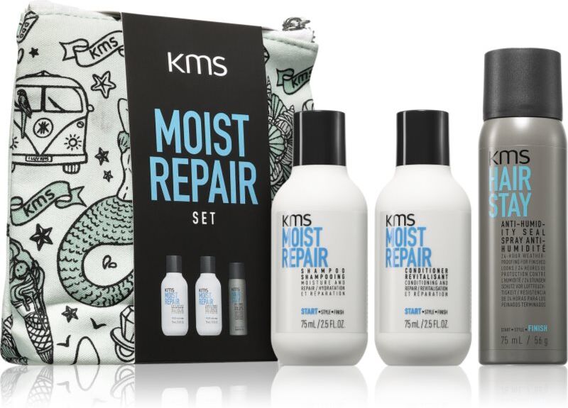 KMS Moist Repair Set kit voyage pour un effet naturel