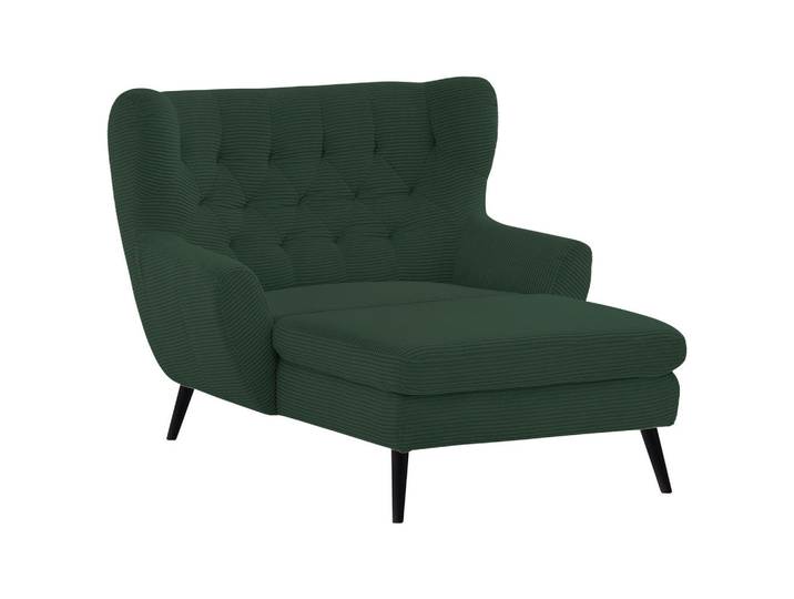 XXL-Sessel, Dunkelgrün, 120x101x165 cm, Textil, Fußauswahl, Modern