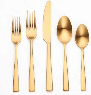 Ornative Flatware "Ornative Adila 18/0 Stainless Steel 20 Pieces Flatware Set - 10.63"" H x 6.69"" W x 2.76"" D"
