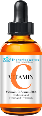 PRiME Vitamin C 30% Facial Serum With Hyaluronic Acid Ferulic Acid Anti Aging Gel Cream For Brightening Firming Skin 2oz