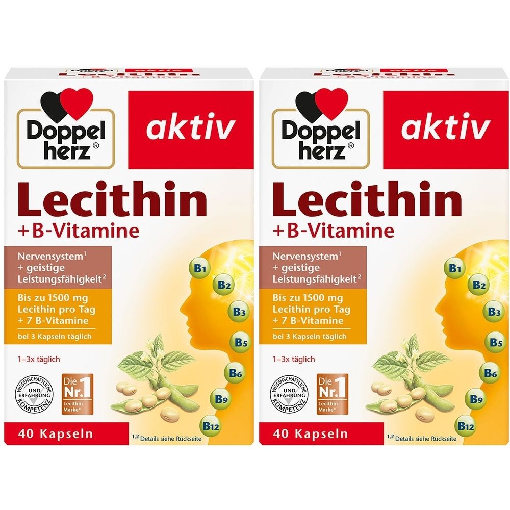 Doppelherz Lecithin+B-Vitamine Kapseln 2x 2x40 St