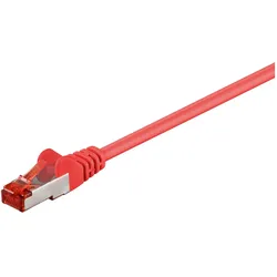 Goobay CAT 6 Patchkabel, S/FTP (PiMF), Rot, 7.5 m (S/FTP, CAT6, 7.50 m), Netzwerkkabel