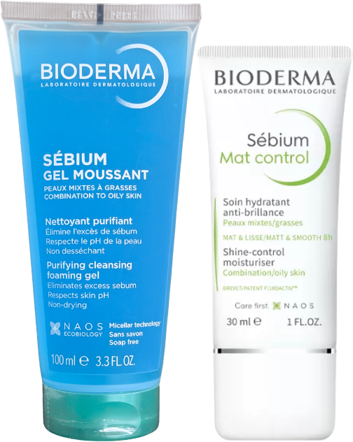 Bioderma Sébium Mat Control + Gel de Limpeza Pack