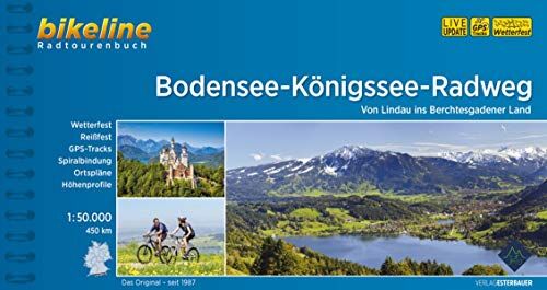Esterbauer Verlag - Bodensee-Königssee-Radweg: Von Lindau ins Berchtesgadener Land. 450 km, 1:50.000, wetterfest/reißfest, GPS-Tracks Download, LiveUpdate (Bikeline Radtourenbücher) - Preis vom 09.10.2026 07:28:09 h