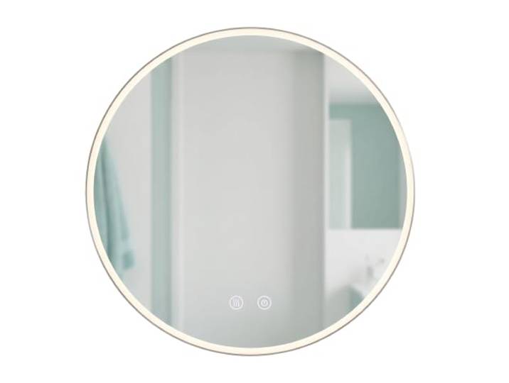 Relaxdays Miroir LED pour Salle de Bains\, dimmable\, 3 Modes\, Verre anti-buée\, IP44\, rond\, D: 70 cm