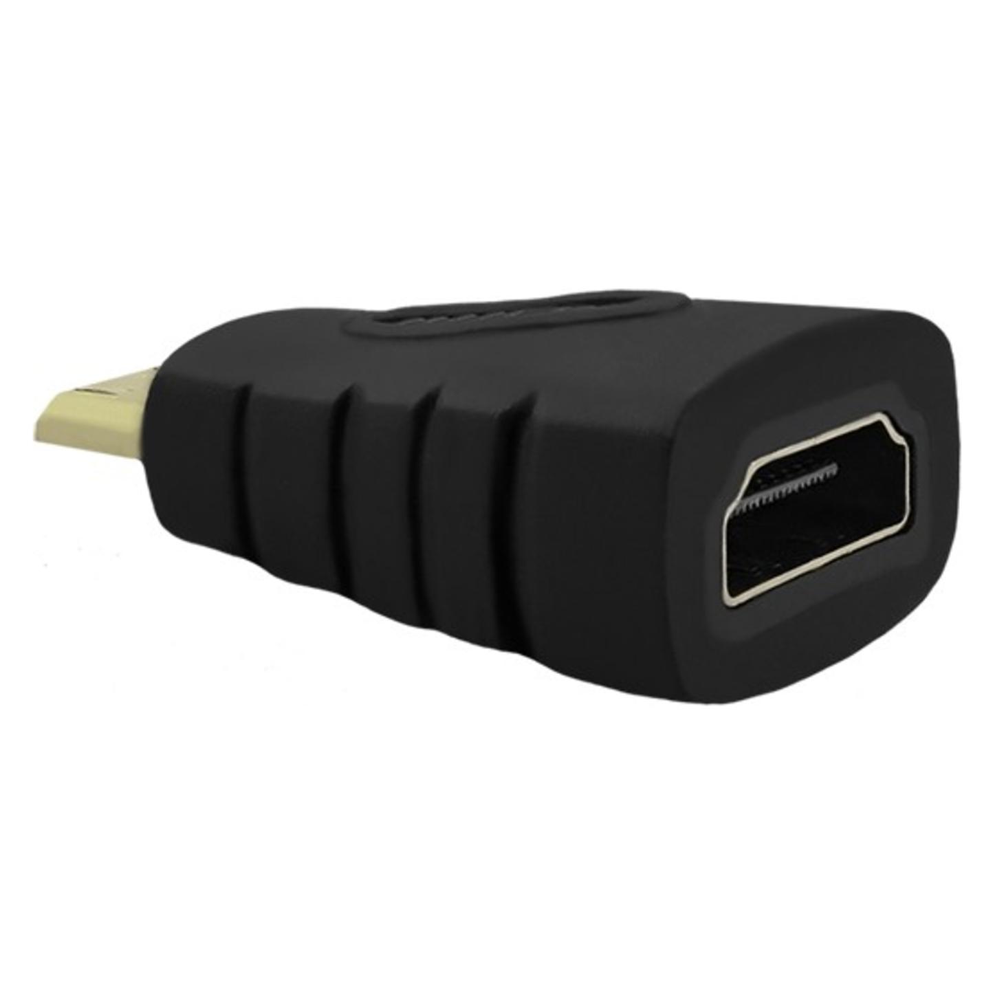 Qoltec Przejściówka HDMI A żeńska | Mini HDMI męska (50523)