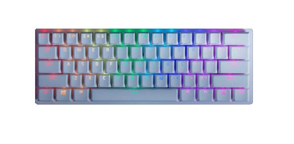 Razer Huntsman Mini kabelgebundene Gaming Tastatur - QWERTY US - weiß RZ03-03390400-R3M1
