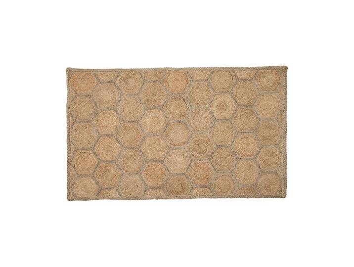 Dixie Elin vloerkleed Honey comb natural, 90x150 cm