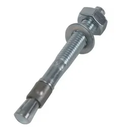 Schwerlastdübel M10 x 90 mm - 50 Stk. - Verzinkte Ankerbolzen - Schwerlastanker aus Stahl - Bolzenanker für Pfostenfüße & Pfostenträger