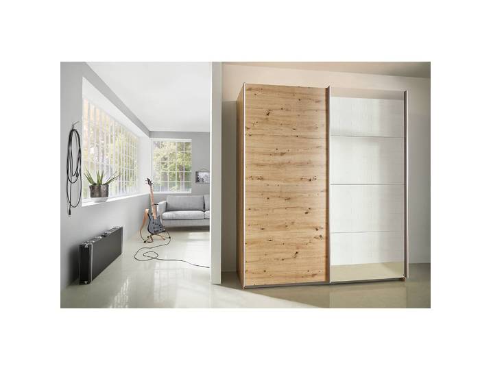 Schwebetürenschrank pure reflect 180cm Braun/Eiche Artisan Dekor