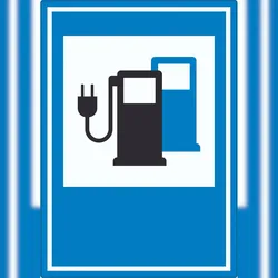 HB-Druck Stromtankstelle 365-65 Symbol Aufkleber A2 (420x594mm)