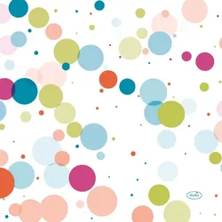 240 Duni Tissue-Servietten 33 x 33 cm Festive Bubbles Multi 3-lagig