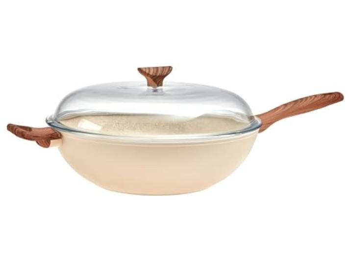 Sambonet Wokpfanne 32 cm mD Rock ´N ´Rose Aluminium pink