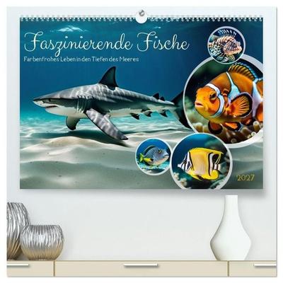 Faszinierende Fische (hochwertiger Premium Wandkalender 2027 DIN A2 quer), Kunstdruck in Hochglanz