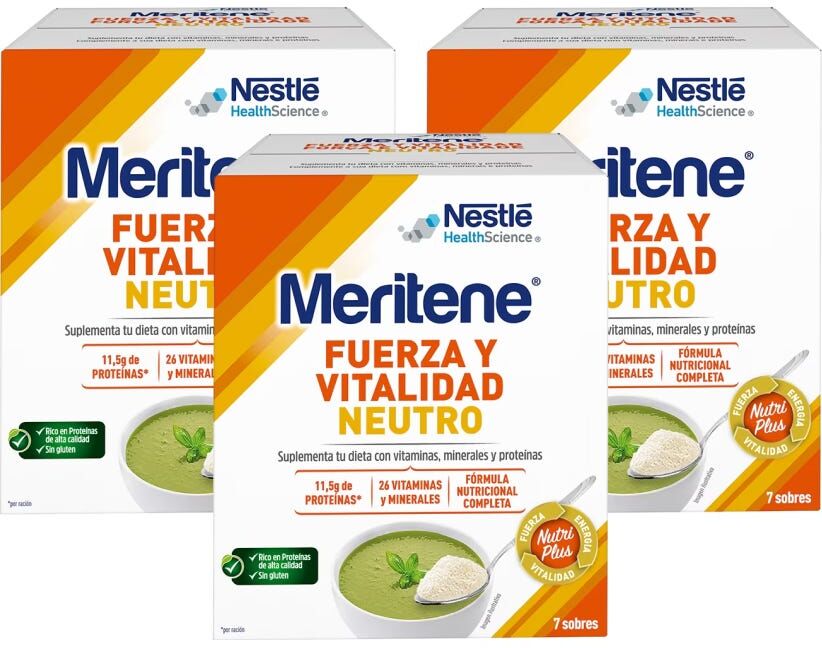 Meritene Fuerza y Vitalidad Neutro 3x7 Sobres