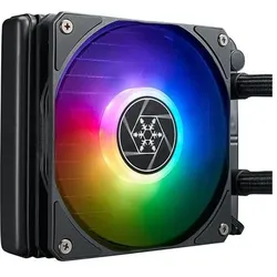 Silverstone SST-VD120-SLIM - High Performance slim All-In-One Liquid Cooler, Single Adjustable 120mm, CPU Wasserkühler, Schwarz