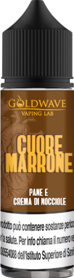 Goldwave Cuore Marrone Liquido Shot 20ml Pane Crema Nocciola
