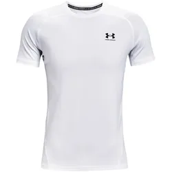 UNDER ARMOUR HeatGear Armour Fitted kurzarm Trainingsshirt Herren 100 - white/black M