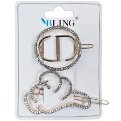 Haarnadeln, Haarnadeln BLING 2 Stück - gold, Typ IV
