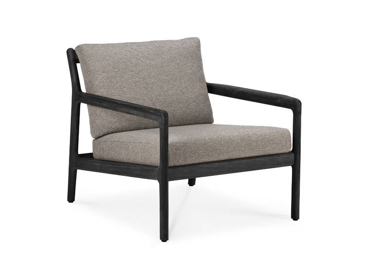Ethnicraft Jack Outdoor-Loungesessel Teak mit Stoffkissen