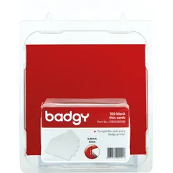 BADGY CBGC0020W - PVC-Karten, 0,50 mm (20mil), für Badgy, 100 Stück