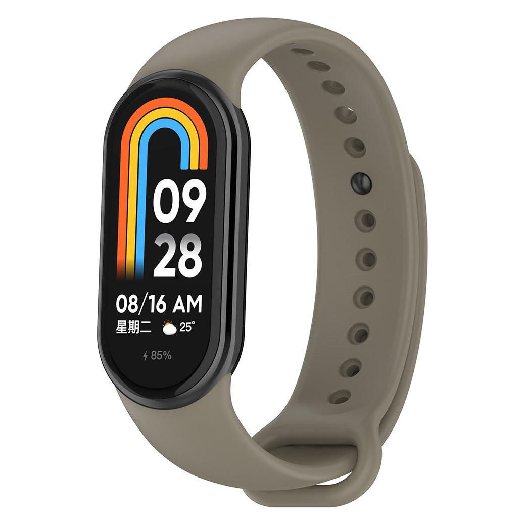 Techsuit - Watchband (W014) - Xiaomi Mi Band 8 / 8 NFC / 9 / 9 NFC - Spare Gray (Silicone) (56343728)