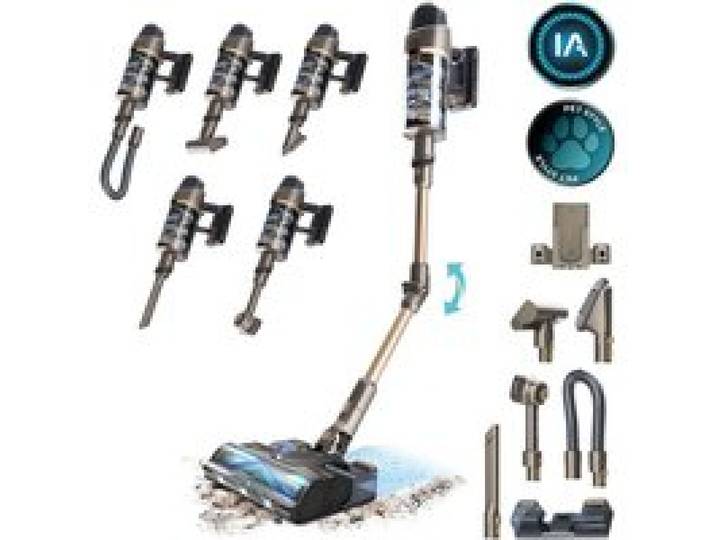 Aspirateur balai - CECOTEC Conga Rockstar RX90 AI AquaPet Flex - 350 AW - 100 min - 180 m² - Or