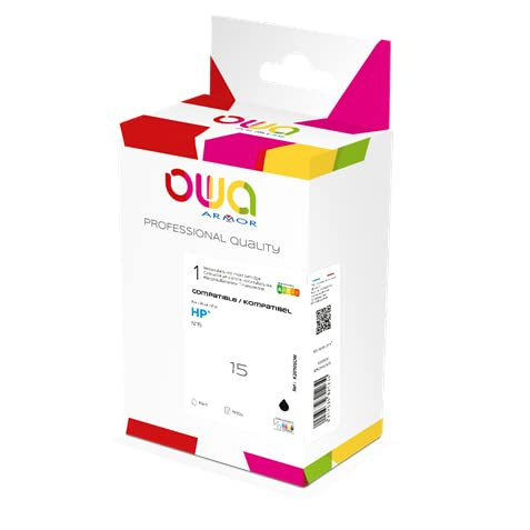 ARMOR OWA K20105OW inktcartridge voor HP 15, zwart