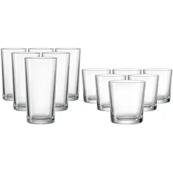 WHISKY / LONGDRINK-SET Vio transparent 12-tlg.