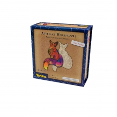 Philos Artefakt Holzpuzzle 2 in 1 Fuchs - 143 Teile - in magnetischer Klappschachtel 290910