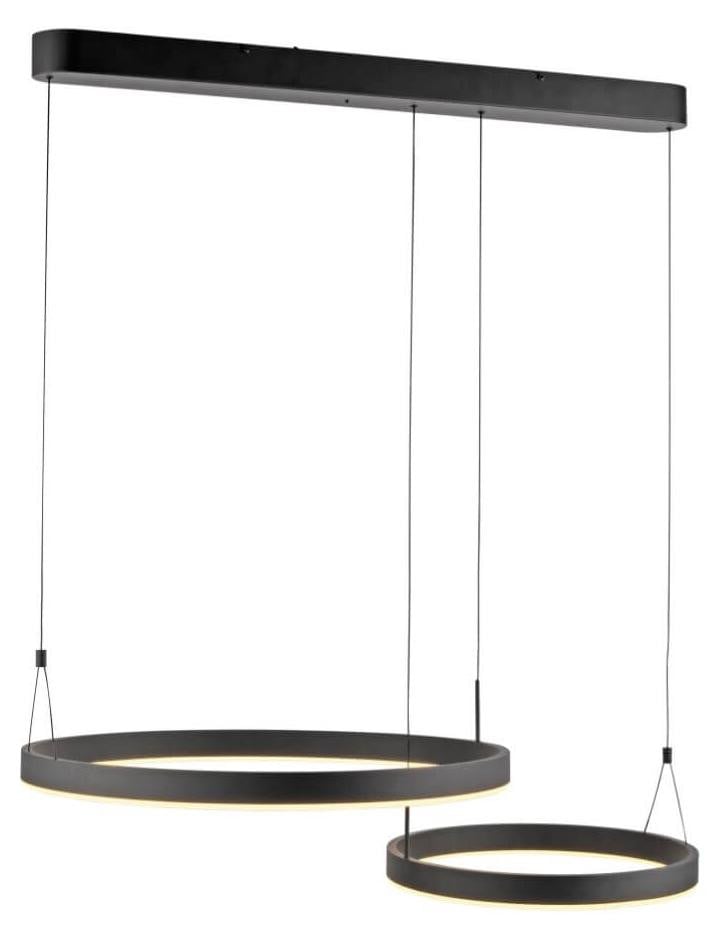 Paul Neuhaus Esko Design hanglamp zwart aluminium