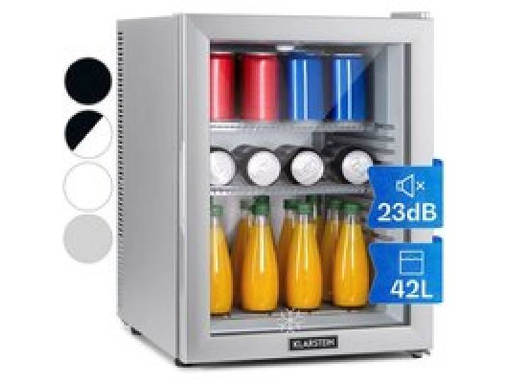 Mini-frigo 42 L - KLARSTEIN - Brooklyn - Argent - Silencieux - Compresseur 12–18°C