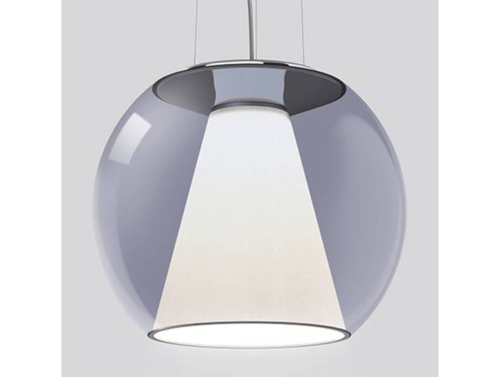 Serien Lighting Designer Hängelampe Draft M, dimmbar, blau, für Wohn- / Esszimmer, Glas, Modern, Pendelleuchte