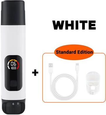 Happy Pet Pantry PawPerfect 6 Speed Pet Nail Grinder LED Rechargeable Quiet Dog Claw Trimmer & Grooming Clipper white