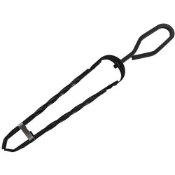 Relaxdays Kaminholzzange Schmiedeeisen 46 cm Schwarz