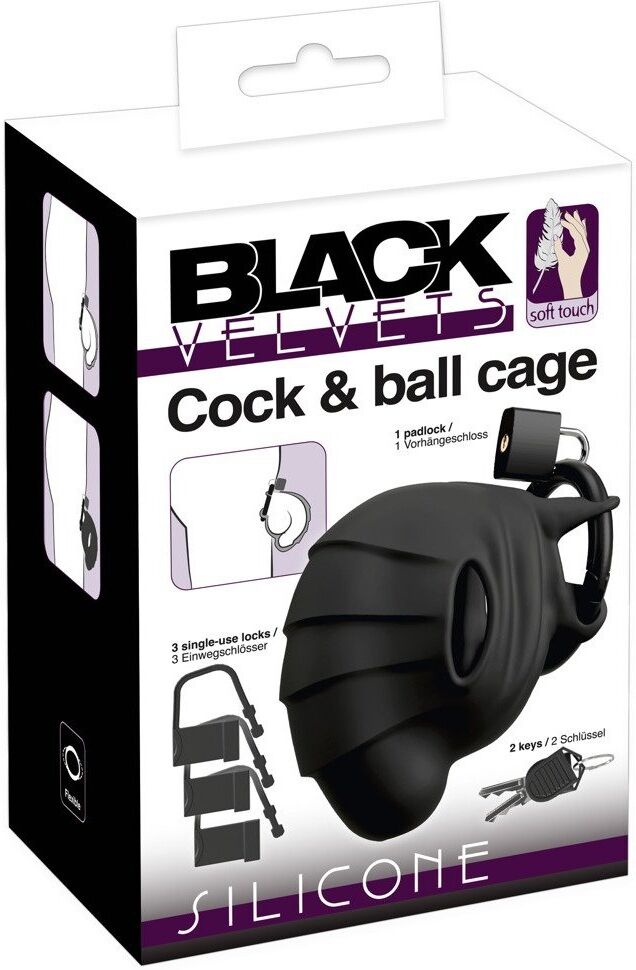 Black Velvets Cock & ball cage