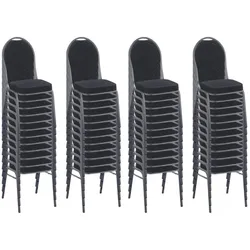 BIG Möbel GmbH Stapelstuhl Bankettstuhl Hermano Schwarz | 50er Set