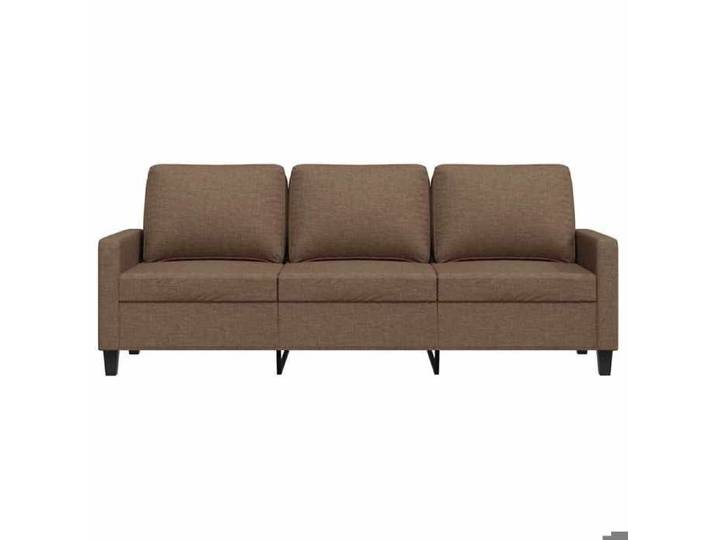 Canapé à 3 places - NANAS - Sofa-3 PERSONNES - SOFA DE SALON - Marron 180cm Tissu C8441781