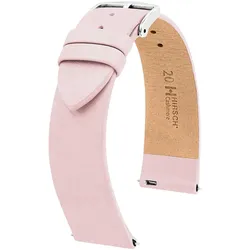 Hirsch 03902123-2-18 Armband für Uhren Cashmere M 18 mm Leder Rosa