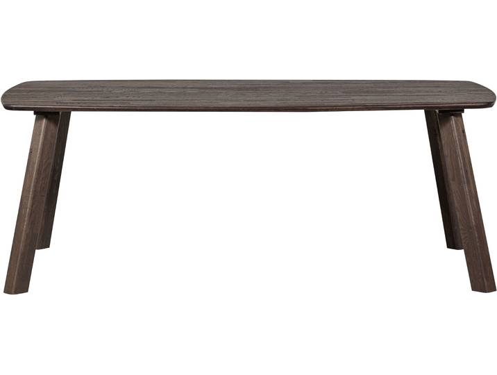 Esstisch WOOOD Tablo FSC Mix Eichenholz Dänisch-oval, H 74 x B 180 x T 100 cm , braun (mysticbraun), B:179cm H:74cm, Tische, Esstisch, Haarlem-Fuß in 4 Stellungen montierbar, Fingerzinkenverbindung
