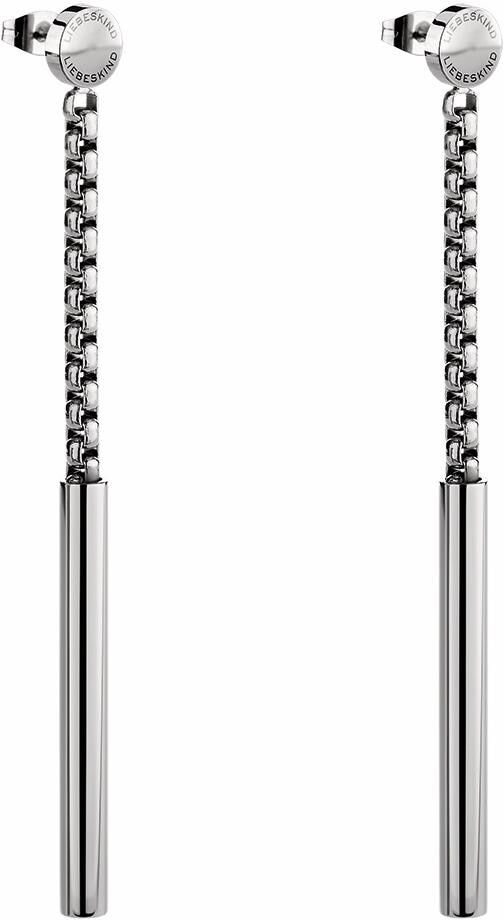 Paar Ohrstecker LIEBESKIND BERLIN "LJ-0148-E-61", silber (silberfarben), Ohrringe, Damen, Edelstahl, Paar Ohrstecker silberfarben Edelstahl