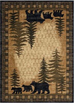Mayberry Rug Sunset Valley Cub Country Antique Lodge Area Rug