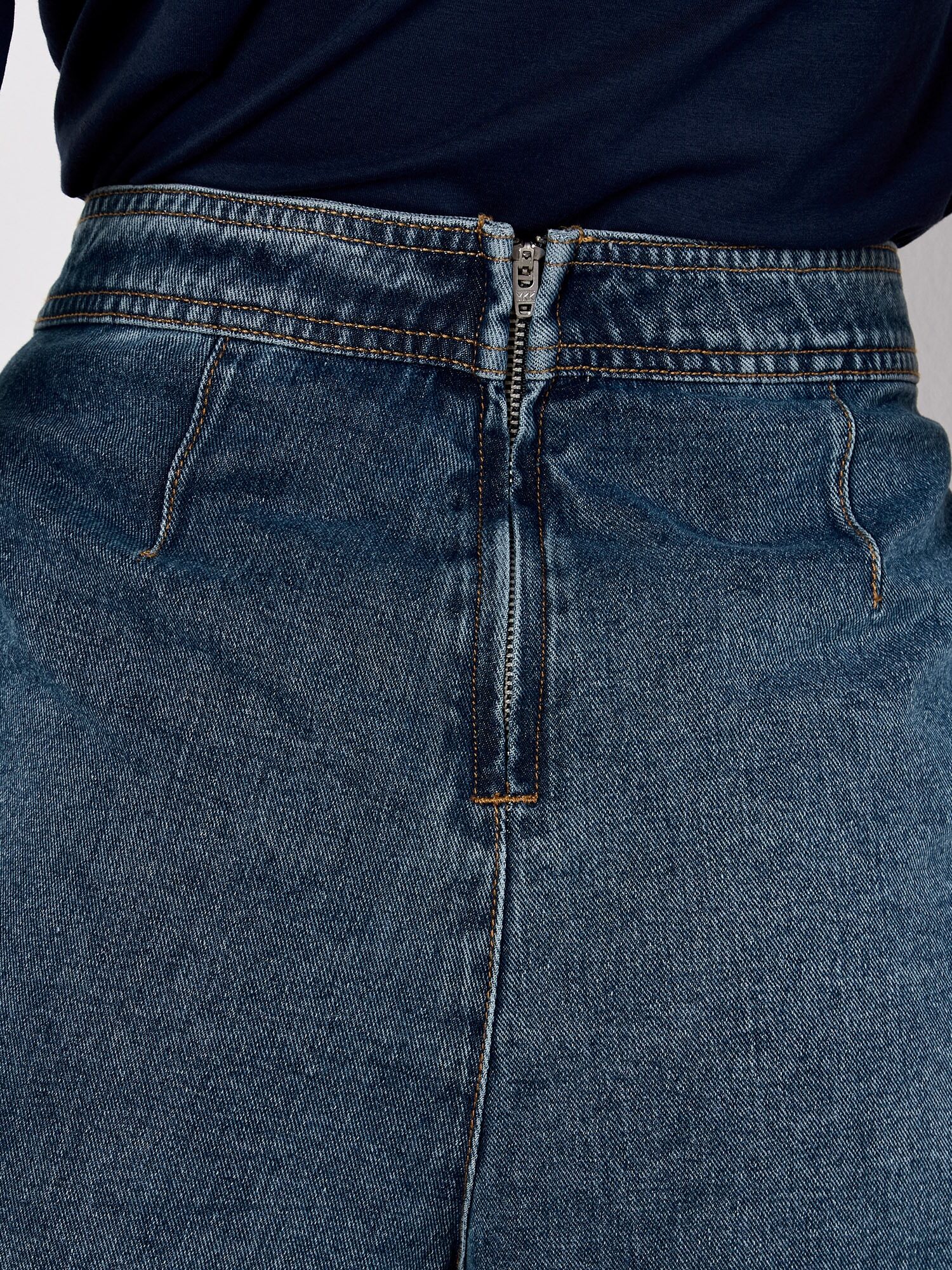 Minirock APRICOT "Mini-Wickelrock aus Denim", Damen, Gr. S (36), blau, Obermaterial: 100% Baumwolle CO., Modisch, Röcke Minirock, aus Denim