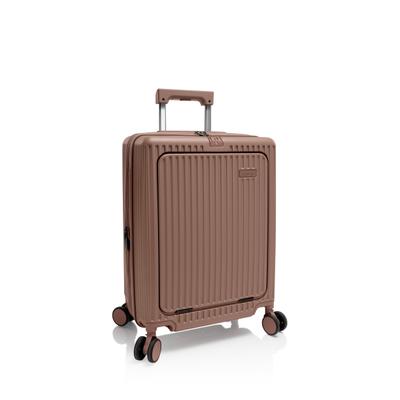 Handgepäck-Trolley HEYS "Heys Latch", Gr. B/H/T: 53cm x 38,3cm x 22,4cm, clay braun, Aluminium, Polycarbonat, Polyester, Strukturmuster, leichte Abriebeffekte, matt, unifarben, Basic, Koffer, Reisekoffer, Trolley, handgepäcktauglich mit...