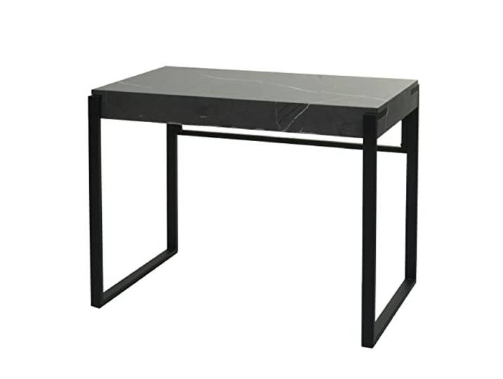 Mendler Konsolentisch HWC-L53 Metall 80x100x54cm - Marmor-Optik grau Telefontisch, Arbeitstisch, Beistelltisch, Ablagetisch