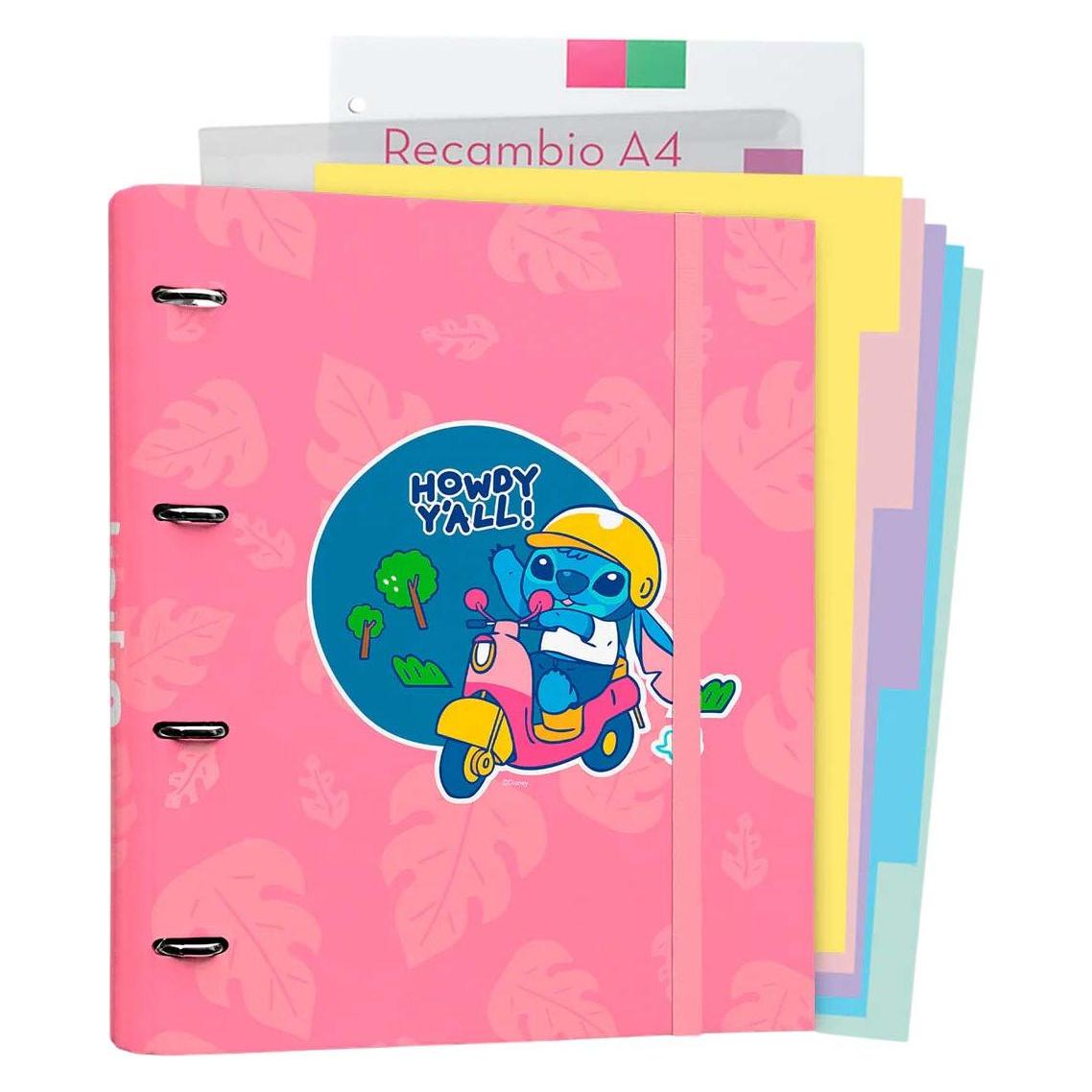 Disney Grupo Erik CARPEBLOCK 4 Rings Premium Stitch (A4, 1 Stk.) (CBK0105)