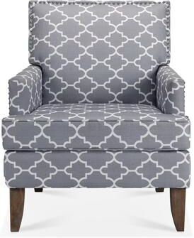 toswini Grey Mix Fabric Accent Chairs For Living Room
