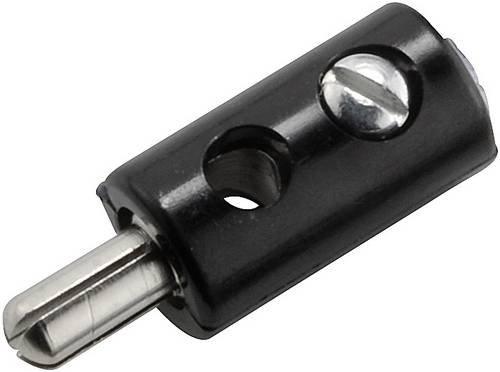 Kahlert Licht Miniatur-Bananenstecker Stecker, gerade Stift-Ø: 2.6mm Grau
