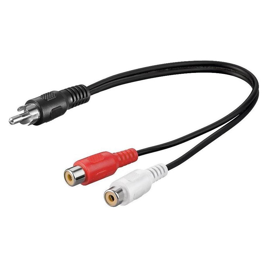 PremiumCord Kabel 1x CINCH Stecker (0.20 m, Cinch Kabel) (kjackcy1-02)