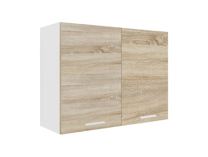 VCM Hängeschrank Esilo Küchenschrank B. 80 x T. 31 x H. 60 cm Stauraum für Geschirr, Gewürze und Vorräte, für Büro und Homeoffice